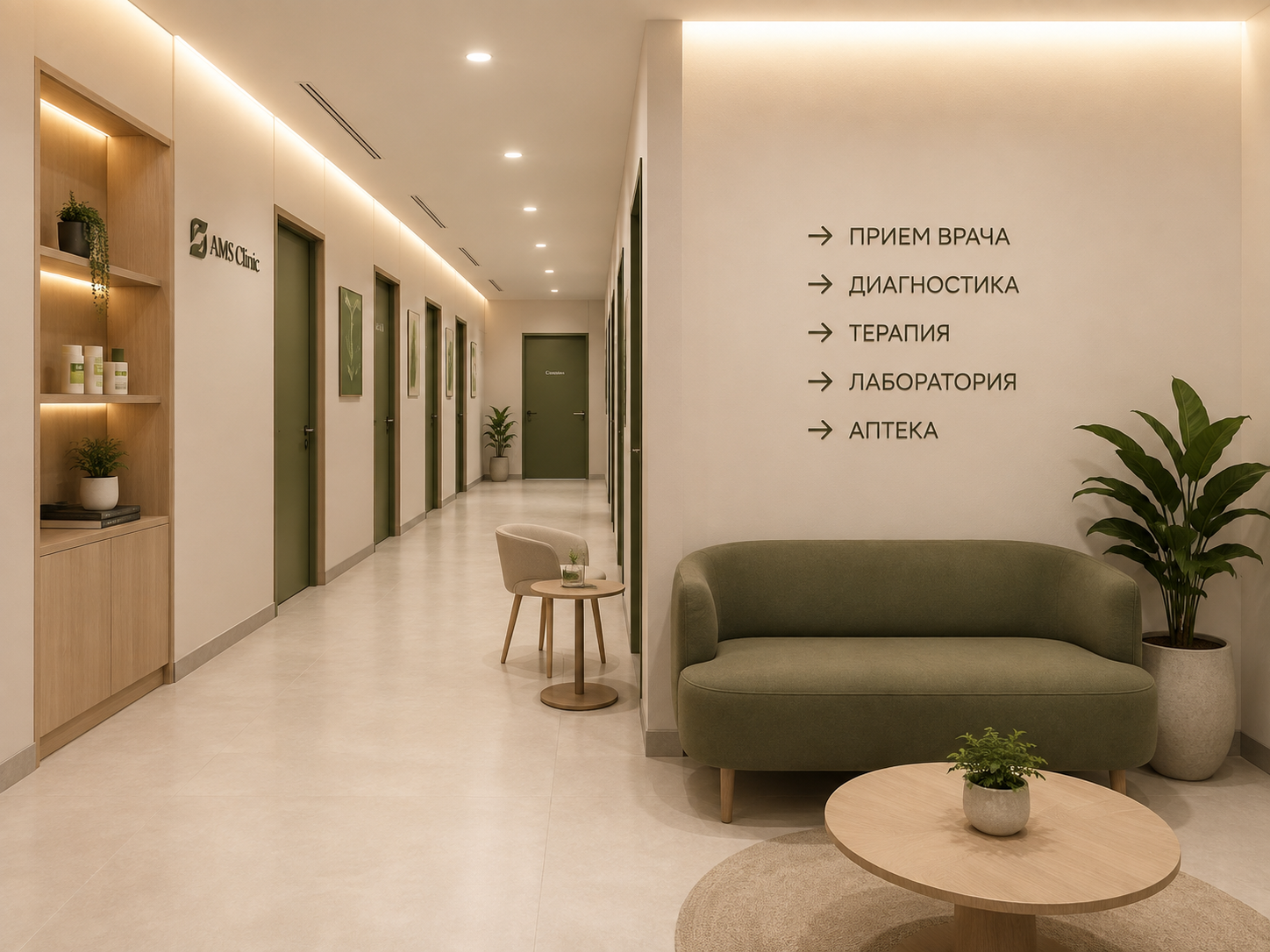 Пространство клиники AMS Clinic